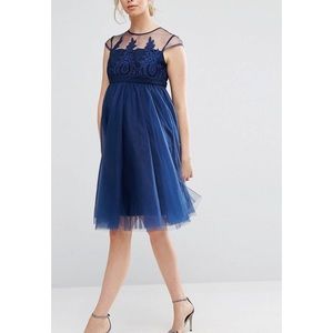 Navy Lace Chi Chi London Dress